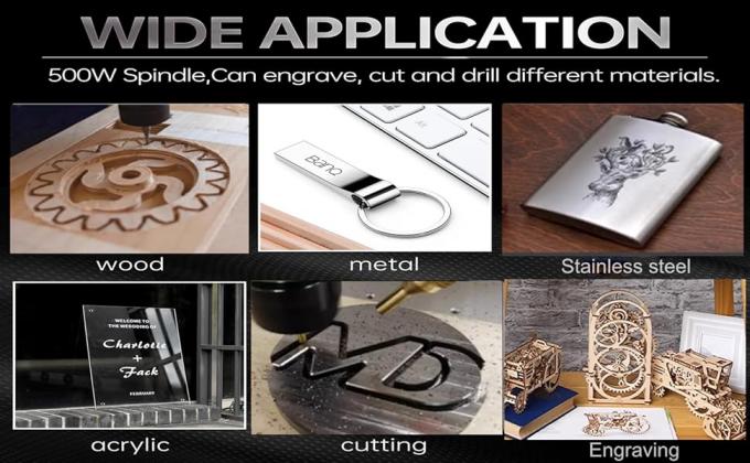 4540 Router CNC-Gravurmaschine 500 Watt Spindel 11000 Dreh/min 3 Achsen 1